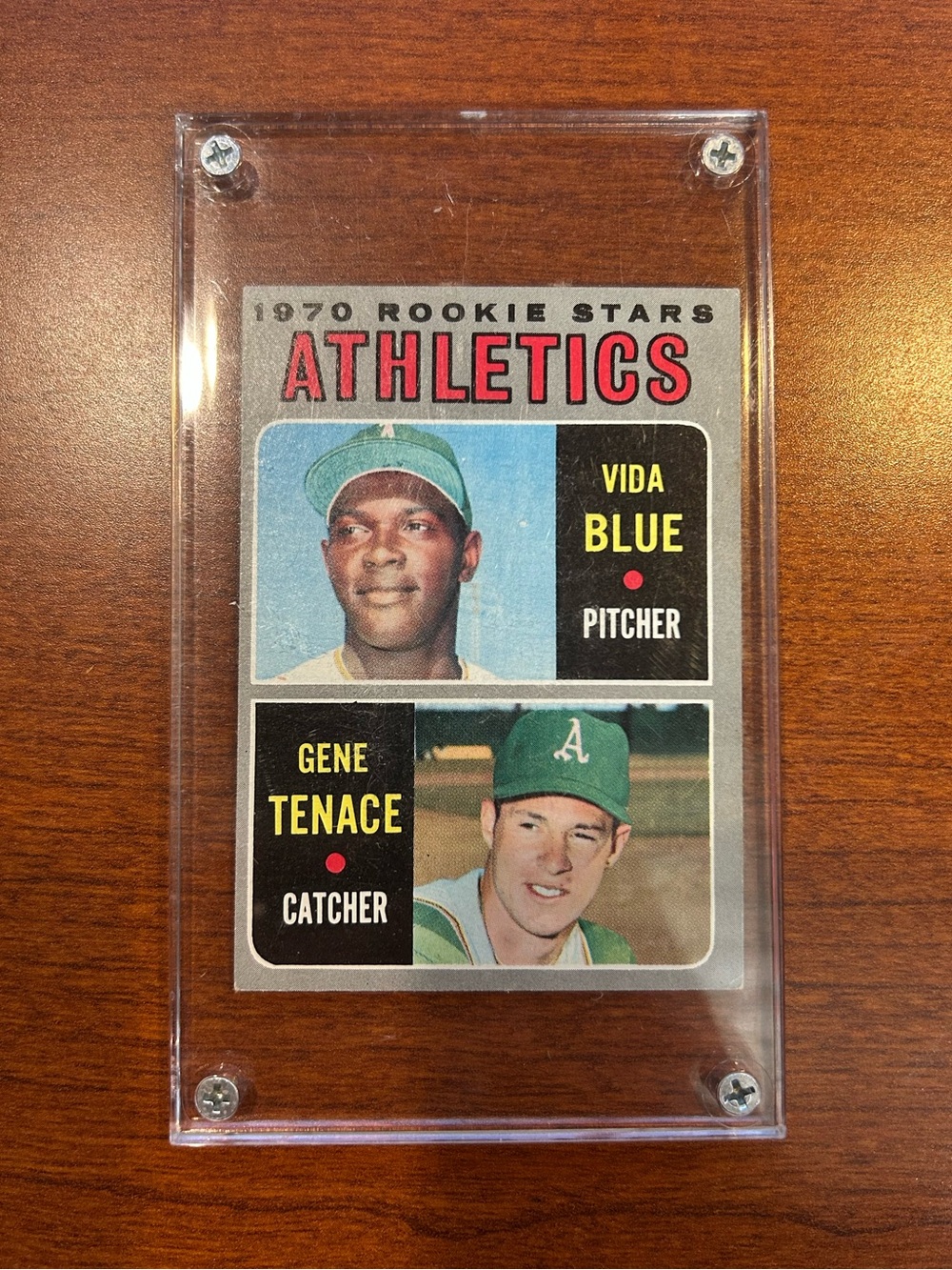 1970 Vida Blue / Gene Tenace Topps #21 Rookie Card